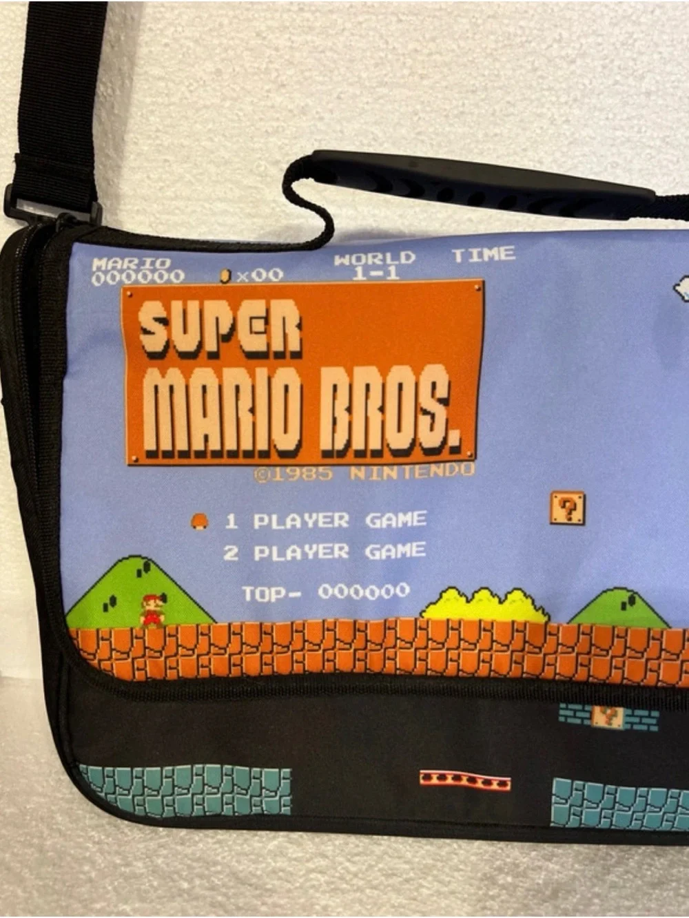 Power is A Super Mario Bros Messenger Bag with Nintendo Switch Case